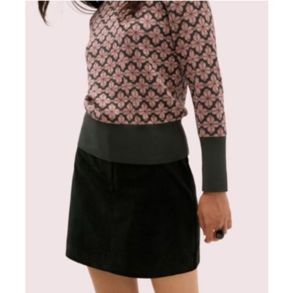 kate spade Dresses & Skirts - NWT Kate Spade Modern Cord Mini Skirt in Green Spruce - 4